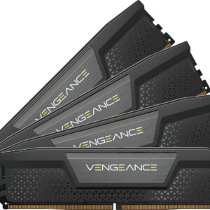 CORSAIR VENGEANCE DDR5 RAM 64GB (4x16GB) 6400MHz CL32 Intel XMP iCUE Compatible Computer Memory - Black (CMK64GX5M4B6400C32)