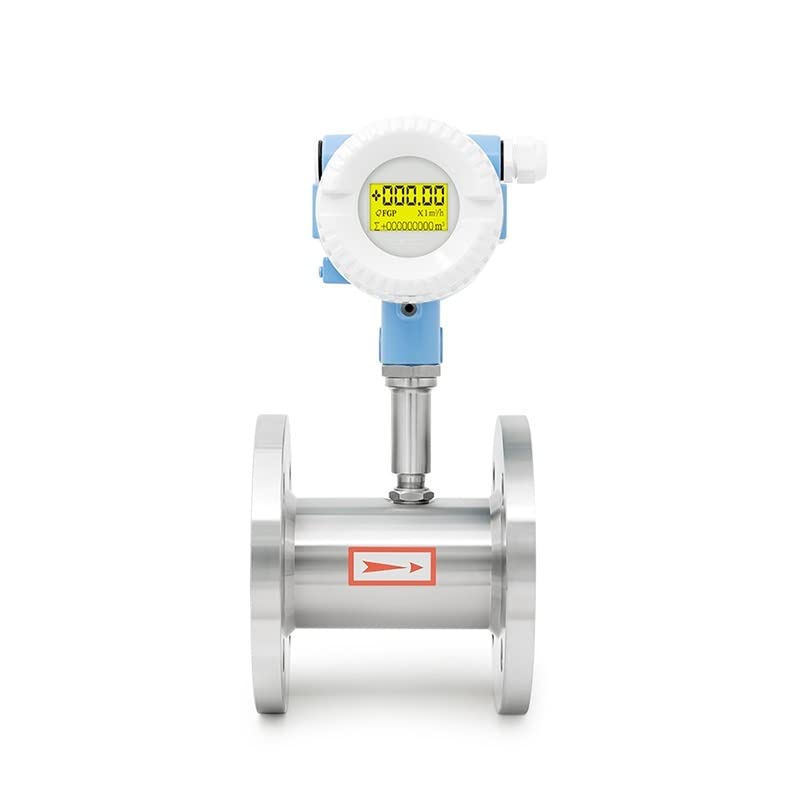 Digital Tester Turbine Flowmeter Liquid Flow Rate Measuring Tools Standard Flange Connection Turbine Flowmeter (Color : DN25)