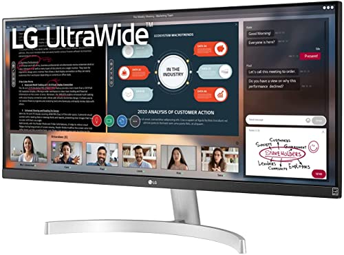 LG 2023 Newest UltraWide WFHD 29 Inch Computer Monitor, 21:9 Curved UltraWide(2560x1080) Full HD IPS Display, 99% sRGB, HDR10, IPS with HDR 10 Compatibility, 75Hz Refresh Rate Bundle with Cefesfy