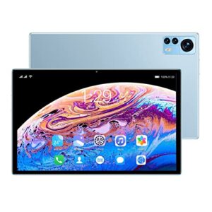 VINGVO Gaming Tablet, HD Tablet Dual Speakers 5G WiFi 100‑240V for Students (Blue)