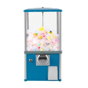 vending machine, big capsule vending candy gumball machine, large load capacity gumball bank, gumball dispenser commercial vending machines for game stores retail stores home (blue)