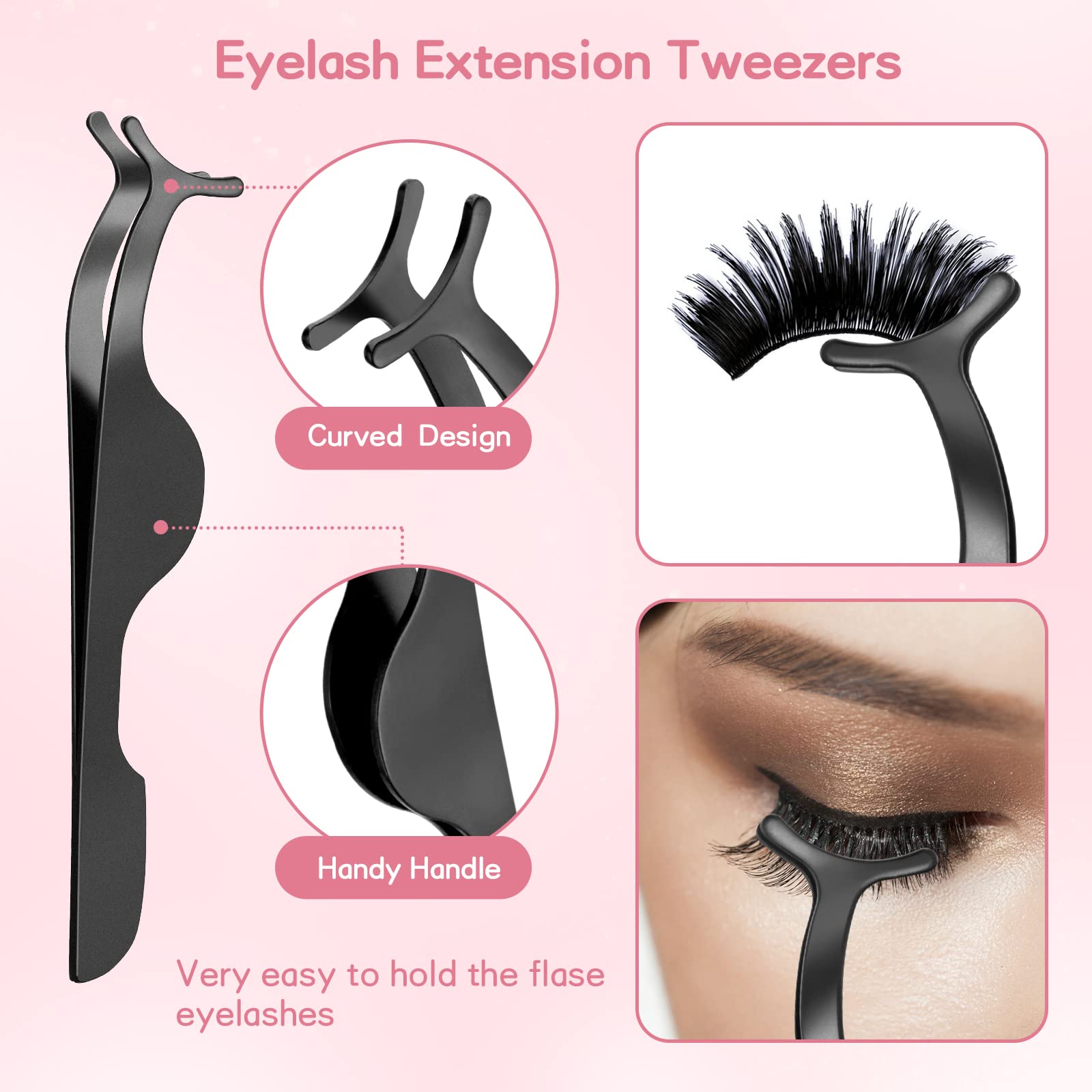 Eyelash Mascara Guard Eyelash Comb Eyebrow Brush Mascara Shield Applicator Guard Eyelash Separator Tool Eyelash Tweezers Eye Makeup Tools for Women Girls 8 Pieces