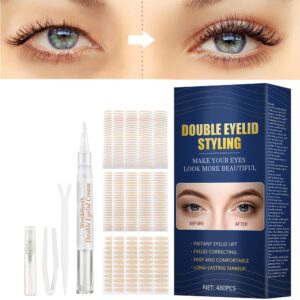 senhorita eyelid tape, invisible double lifter strips with fork rods & tweezers-asddddf01