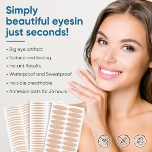 Senhorita Eyelid Tape, Invisible Double Lifter Strips with Fork Rods & Tweezers-ASDDDDF01