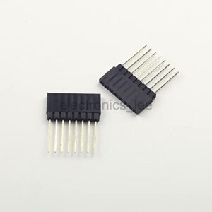 SBUOL 10pcs 2.54mm 4/6/8/10 Pin Stackable 14mm Long Legs Female Header for Arduino Shield (Pins: 40P)