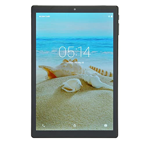 soobu 10in Tablet, 2.4G 5G Dual Band WiFi 4GB 64GB Green 3G Network Tablet PC 100‑240V for Office for Students (US Plug)