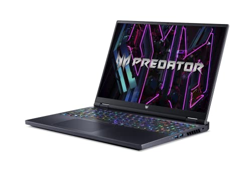 Acer Predator Helios 16 Gaming Laptop | 13th Gen Intel Core i7-13700HX | NVIDIA GeForce RTX 4070 | 16" 2560 x 1600 240Hz G-SYNC Display | 16GB DDR5 | 1TB Gen 4 SSD | Killer Wi-Fi 6E | PH16-71-72YG , Black