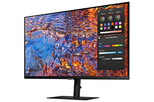 SAMSUNG ViewFinity S8 Series 32-Inch 4K UHD High Resolution Monitor, IPS Panel, 60Hz, Thunderbolt 4, HDR 10+, Built-in Speakers, Height Adjustable Stand (LS32B804PXNXGO),Black