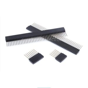 sbuol 10pcs 2.54mm 4/6/8/10 pin stackable 14mm long legs female header for arduino shield (pins: 40p)