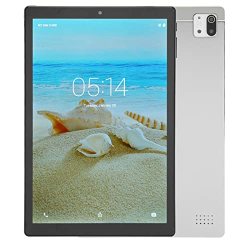 Naroote Tablet PC 5G WiFi Night Reading Mode Support Fast Charging Octa Core Processor 100-240V 4GB 64GB 10 Inch Tablet (US Plug)