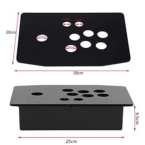 FECAMOS Arcade Set, Arcade Case Arcade Game Panel Not Assembled 11.81x7.87inch for Arcade Game Classic Games