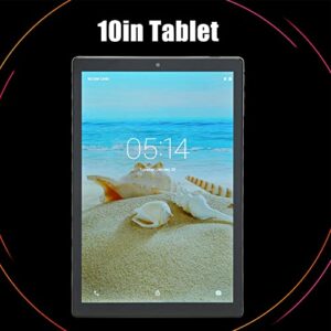 soobu 10in Tablet, 2.4G 5G Dual Band WiFi 4GB 64GB Green 3G Network Tablet PC 100‑240V for Office for Students (US Plug)