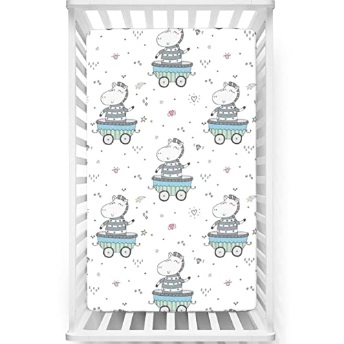 Star Themed Fitted Mini Crib Sheets,Portable Mini Crib Sheets Soft Toddler Mattress Sheet Fitted-Baby Sheet for Boys Girls,24“ x38“,Multicolor