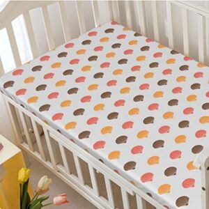 Seashells Themed Fitted Crib Sheet,Standard Crib Mattress Fitted Sheet Ultra Soft Material-Baby Sheet for Boys Girls,28“ x52“,Multicolor