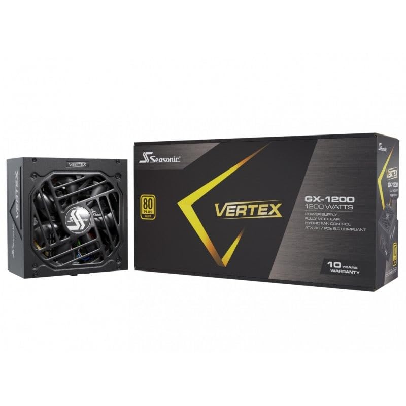 Seasonic Electronics Vertex GX-1200 1200W 80 Plus Gold ATX Fully Modular Power Supply