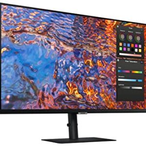 SAMSUNG ViewFinity S8 Series 32-Inch 4K UHD High Resolution Monitor, IPS Panel, 60Hz, Thunderbolt 4, HDR 10+, Built-in Speakers, Height Adjustable Stand (LS32B804PXNXGO),Black