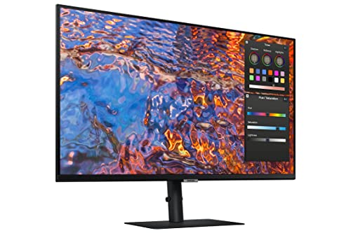 SAMSUNG ViewFinity S8 Series 32-Inch 4K UHD High Resolution Monitor, IPS Panel, 60Hz, Thunderbolt 4, HDR 10+, Built-in Speakers, Height Adjustable Stand (LS32B804PXNXGO),Black