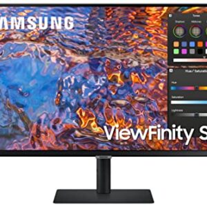 SAMSUNG ViewFinity S8 Series 32-Inch 4K UHD High Resolution Monitor, IPS Panel, 60Hz, Thunderbolt 4, HDR 10+, Built-in Speakers, Height Adjustable Stand (LS32B804PXNXGO),Black