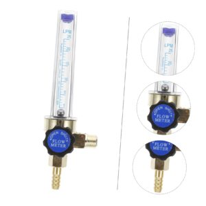 VILLCASE 4pcs Flowmeter Regulator Argon Regulator for Welding Argon Gas Flow Meter Welding Flow Meter CO2 Regulator Carbon Dioxide Regulator nitrogen tire inflator Welder Indicator PPE