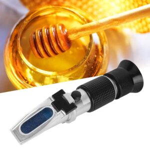 0-80% Brix Meter Refractometer, Portable Hand Held Sugar Content Measurement for Sugar, Food, Fruit, Beverages Honey