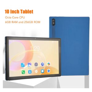 10 Inch Tablet, Dual Camera Office Tablet, IPS Screen, Blue, 2 Card Slots for Business (US Plug)