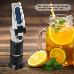 0-80% Brix Meter Refractometer, Portable Hand Held Sugar Content Measurement for Sugar, Food, Fruit, Beverages Honey