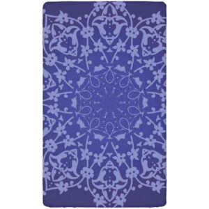 Purple Mandala Themed Fitted Crib Sheet,Standard Crib Mattress Fitted Sheet Ultra Soft Material-Baby Crib Sheets for Girl or Boy,28“ x52“,Lavender Blue Indigo