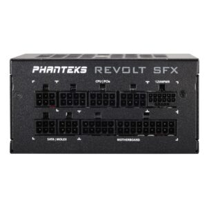 Phanteks (PH-P850PSF_02) Revolt SFX 850W 80PLUS Platinum, Super Compact SFX Form Factor, ATX 3.0, PCIe 5.0 Power Supply, Fully Modular, Platinum-Rated Efficiency, Silent Fan, Black