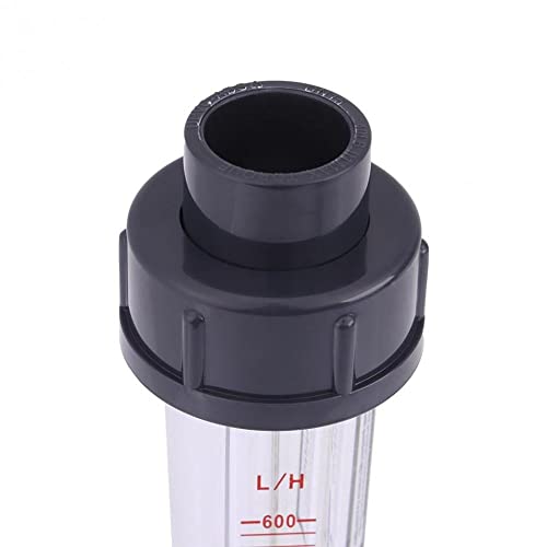 60-600L/H 100-1000L/H Socket 25mm LZS-20 Flow Meter Plastic Tube Liquid Water Rotameter Flow Measuring - (Size: 100-1000 LPH, Thread Specification: Length 322mm)