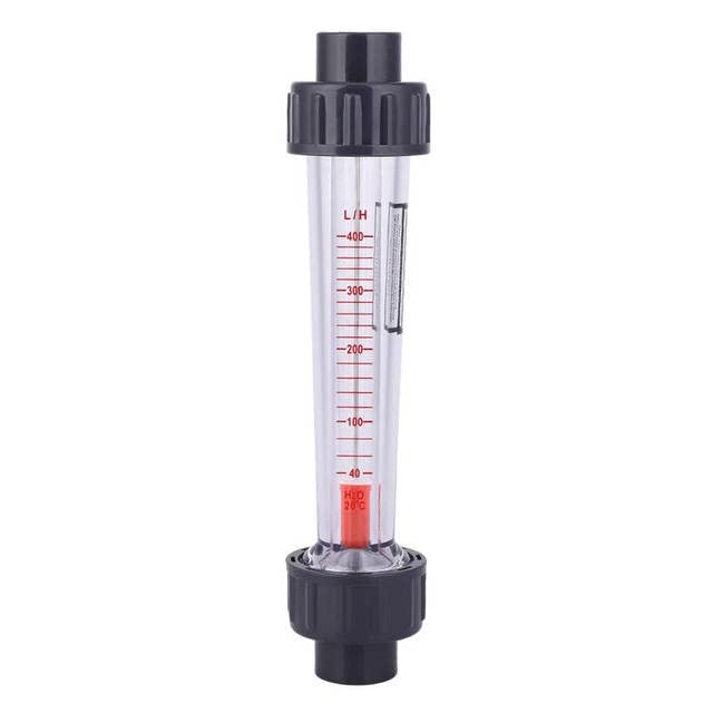 Quick Couplings LZB 15(D) Plastic Tube Flowmeter Liquid Rate Gauge High Accuracy Alkali Acid Resistant Pipe Connection - (Color: H40-400ml)