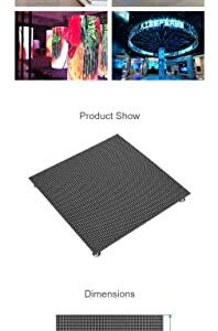 Coolwell Flexible RGB LED Matrix Panel Full-Color 64×64 for Raspberry Pi 4B+ 4B 3B+ 3B 2B+ Zero W WH Pico ESP32 Ardui 3mm Pitch Adjustable Brightness and Bendable PCB