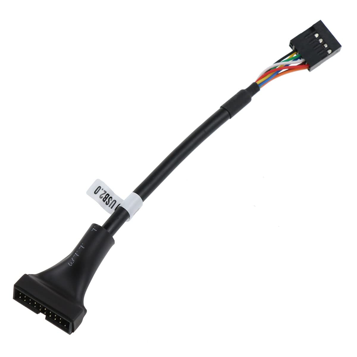 Lovelysp 20pin to 9pin USB3.0 to 2.0 Conversion Cable Connector Mainboard Cable 20 to 9 pins USB 3.0 20-pin Male Head to USB 2.0 9-pin Female head-1pcs