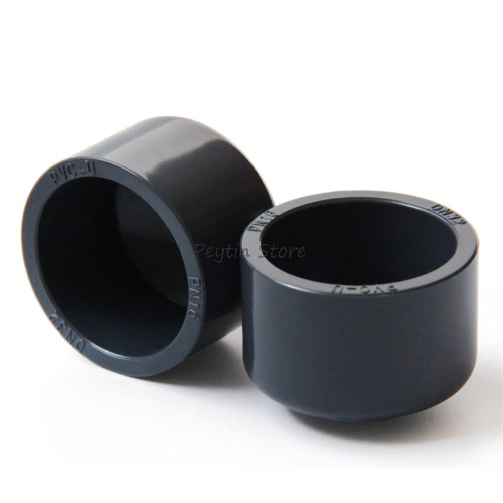 10Pcs Inside Diameter 20/25/32mm PVC Grey Pipe Cap Plug Blind Cap Pipe Plug Cap Water Pipe Fittings - (Color: Inside Diameter 32mm)