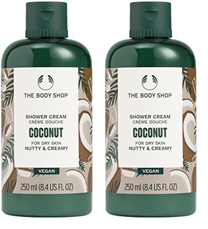 The Body Shop Coconut Shower Cream, Paraben-Free Body Wash, 8.4 Fl. Oz. (Pack of 2)