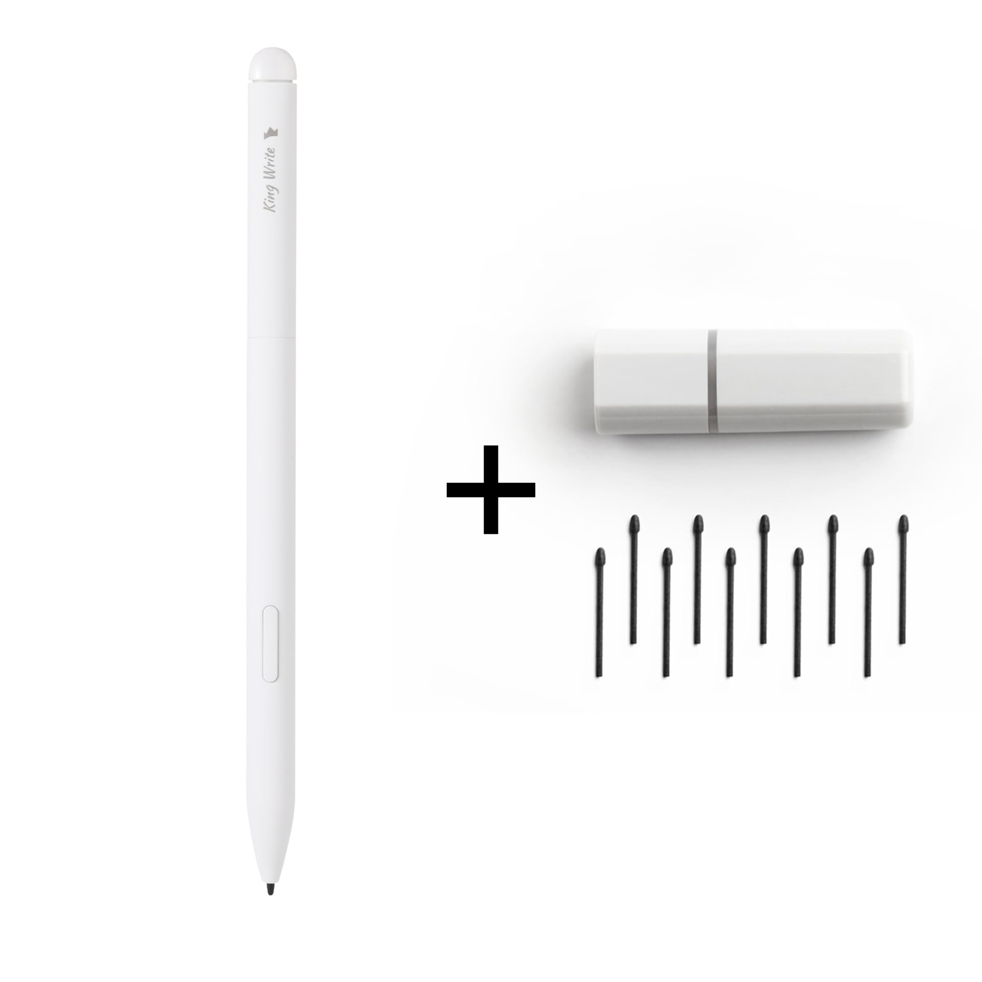 King Write MR05 EMR Stylus White and Tip-Set, Accessories for Remarkable Tablet