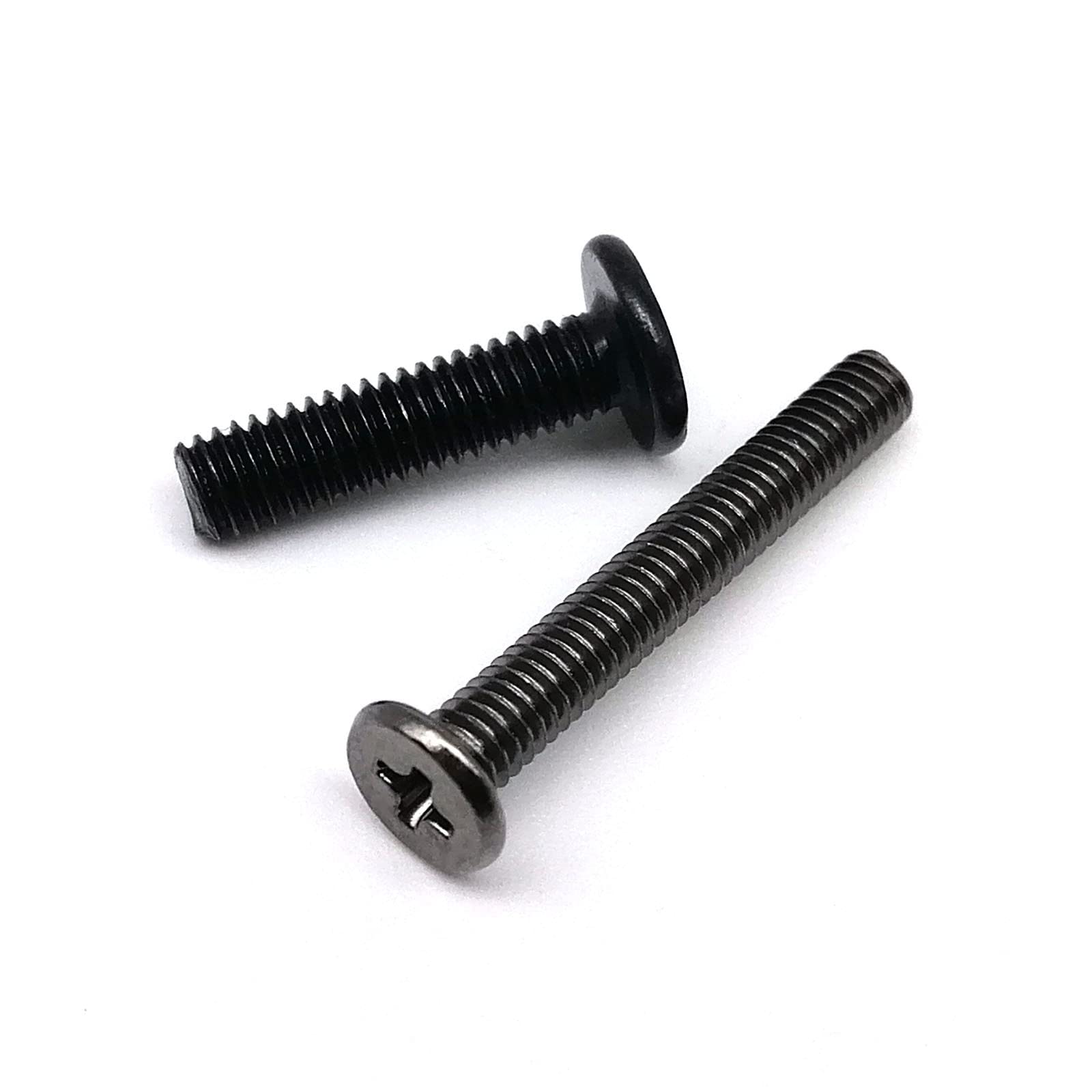 Mutai 50pcs M1.2 M1.4 M1.6 M2 M2.5 M3 M4 Black Small Phillips Ultra Thin Wafer Flat Head Screw Bolt for Laptop Notebook Phone Glasses (Size : 3mm, Color : M1.4)