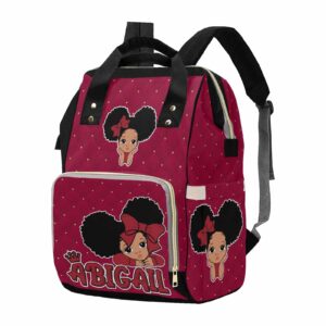 m yescustom custom diaper bag backpack with name personalized red mommy backpack for women travel holiday gift for wife