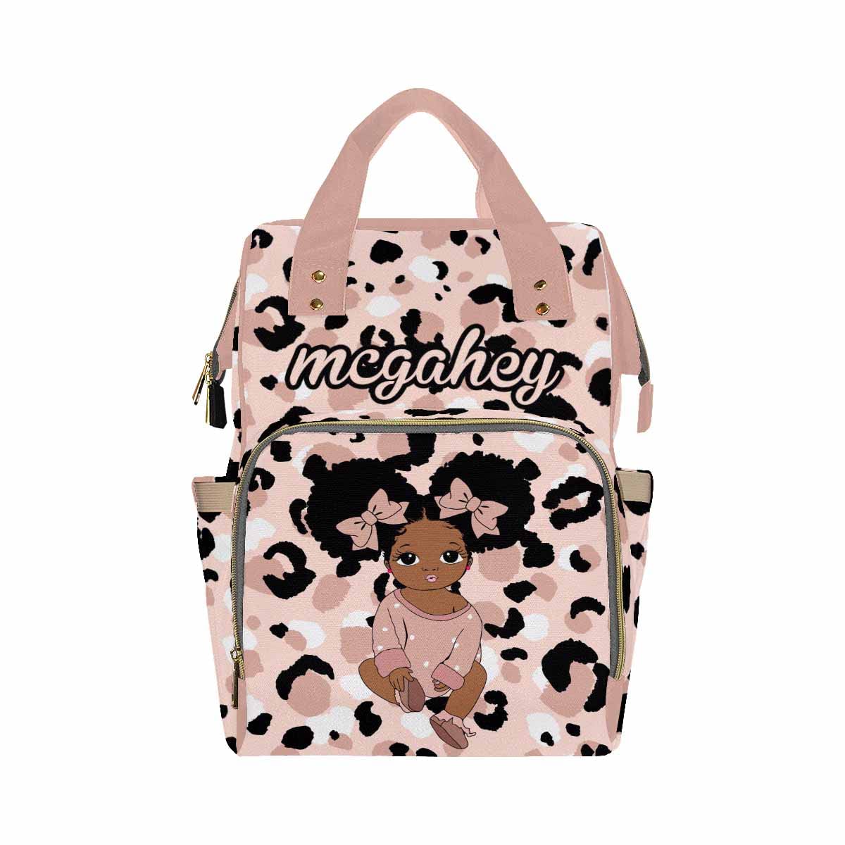 Artsadd Personalized Diaper Bag Backpack with Name, Dots Pink Bow Tie Bow Tie Daypack Mommy Nappy Baby Bag Customized Large Capacity Baby Backpack for Girls Baby Birthday Gifts