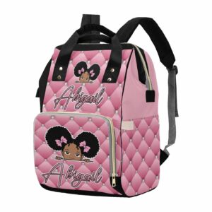 m yescustom custom pink diaper bag backpack with name personalized mommy backpack for women travel gift for wife