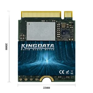 KINGDATA 256GB M.2 2230 NVMe PCIe SSD Gen 4.0X4 - Internal Solid State Drive Compatible with PS5, Steam Deck, Microsoft Surface, Ultrabook, Laptop, Desktop (256GB, M.2 2230 NVMe 4.0)