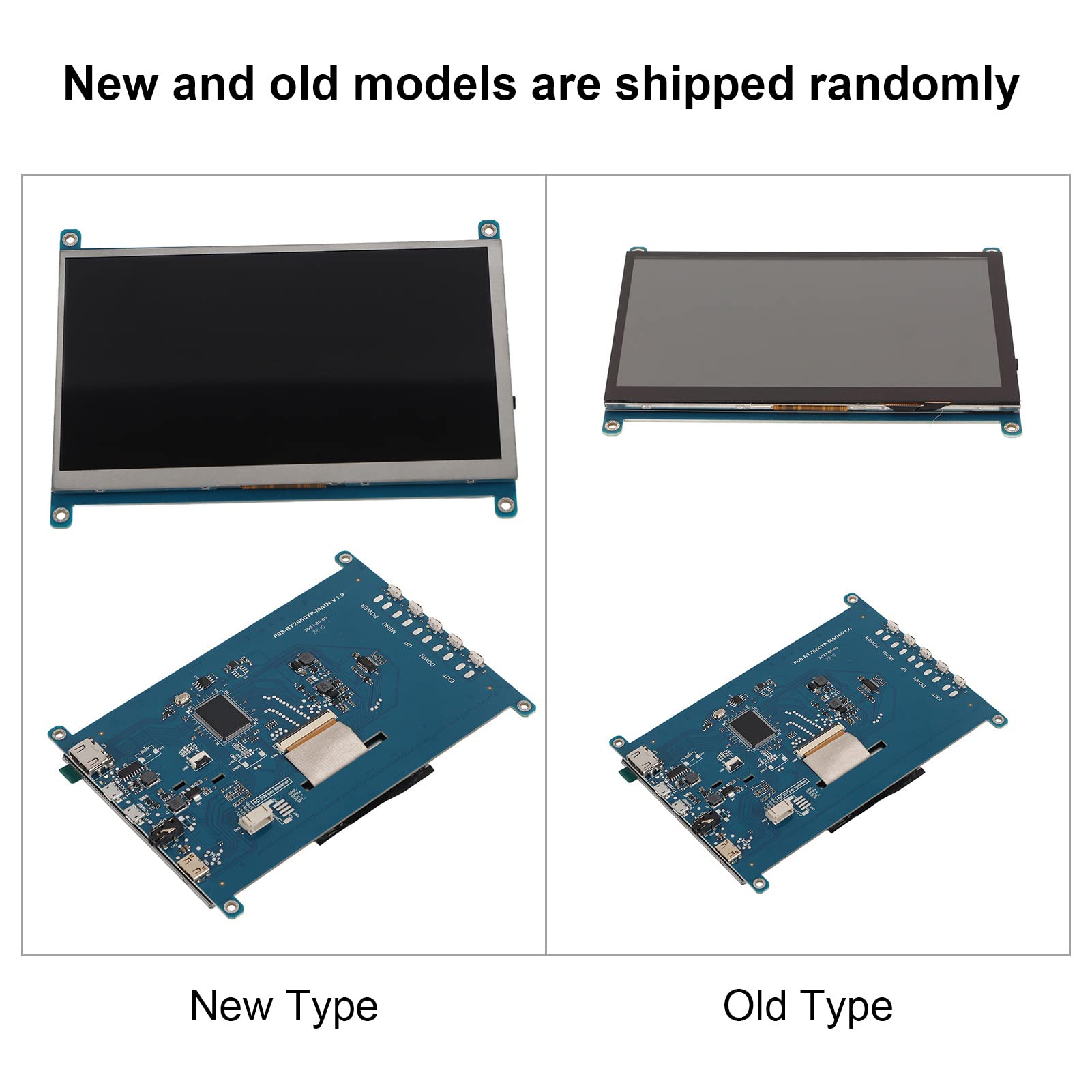 Septpenta for Raspi 7 Inch Screen, 1024X600 Resolution,178 Degree Viewing Angle, Copy Extension and Second Screen Mode 3 Application Mode, HD Multimedia Interface for Raspi 4/3/2/1/BB