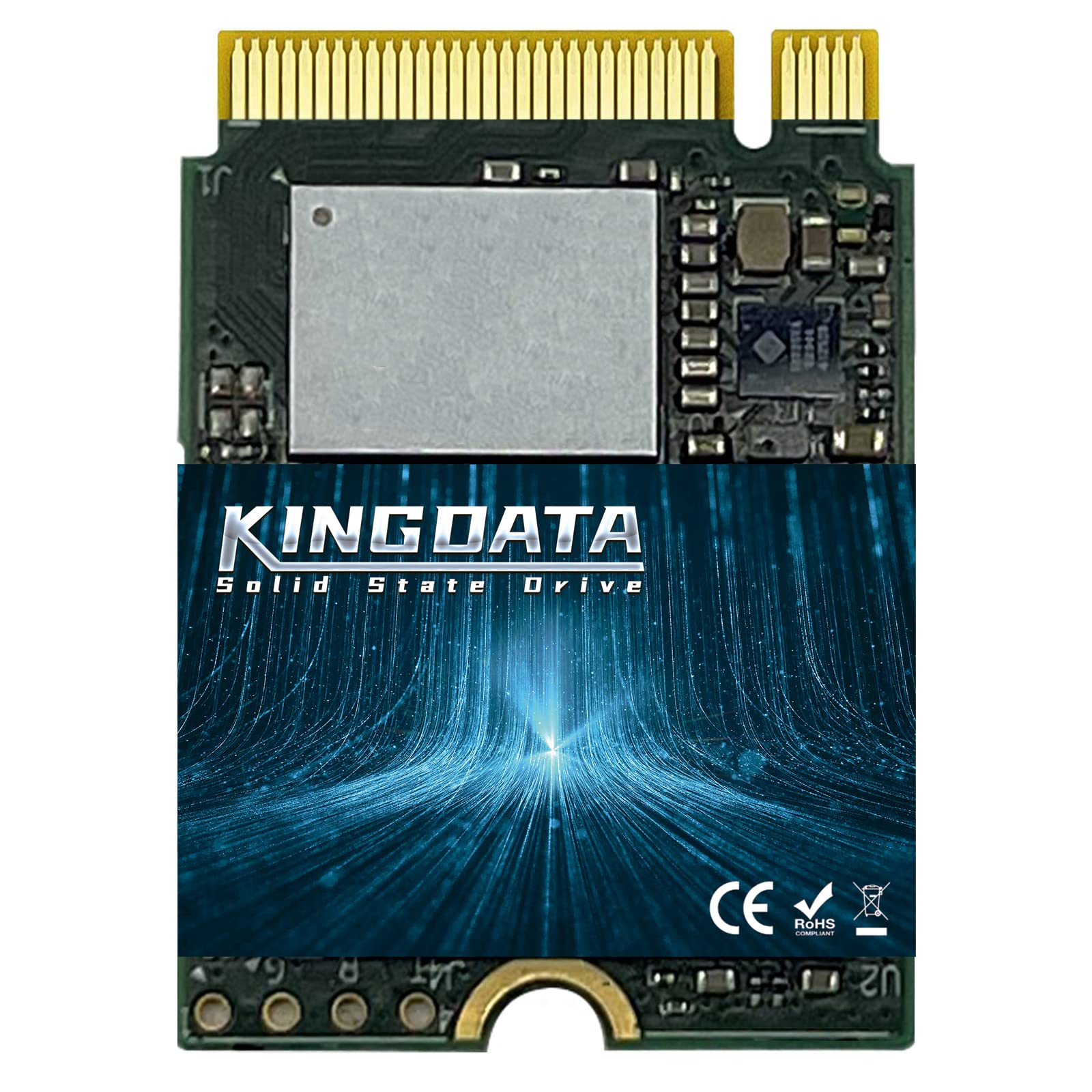 KINGDATA 256GB M.2 2230 NVMe PCIe SSD Gen 4.0X4 - Internal Solid State Drive Compatible with PS5, Steam Deck, Microsoft Surface, Ultrabook, Laptop, Desktop (256GB, M.2 2230 NVMe 4.0)