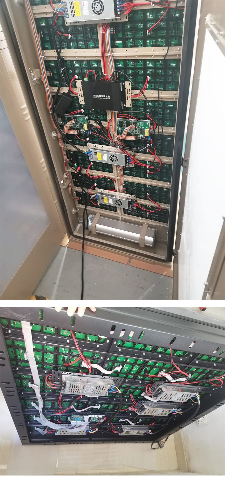 VISUALEDS 10pcs/lot LED Display Module Power Wire Cable 2.5sqm Pure Copper 60cm 1 Divided into 2 Cables for Two LED modules