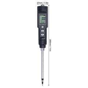 Zerodis Digital Direct Soil EC Meter Electrical Conductivity Temperature Tester, Multipurpose Conductivity Tester with LCD Display