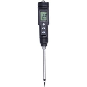 Zerodis Digital Direct Soil EC Meter Electrical Conductivity Temperature Tester, Multipurpose Conductivity Tester with LCD Display