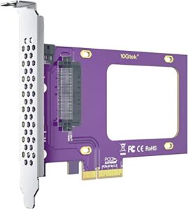 pcie 3.0 to u.2 sff-8639 adapter, x4, for 2.5’’ u.2 nvme ssd or 2.5" sata ssd