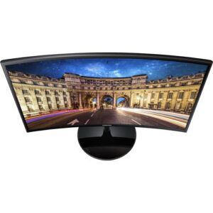 SAMSUNG 24 Inch Curved Computer Monitor, LC24F390FHNXZA LED Screen 60Hz Full HD 1080P Gaming Slim Design for Home and Office use, Wholesalehome Mouse Pad Included Black