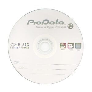 PioData CD-R 52X 700MB Logo Top Recordable Media - 100 Disc Cake Box Spindle Blank CDs for Burning Music Bulk Writable CD Discs 100pk