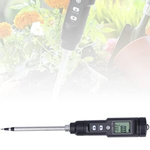 Zerodis Digital Direct Soil EC Meter Electrical Conductivity Temperature Tester, Multipurpose Conductivity Tester with LCD Display