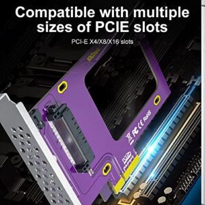 PCIe 3.0 to U.2 SFF-8639 Adapter, X4, for 2.5’’ U.2 NVMe SSD or 2.5" SATA SSD